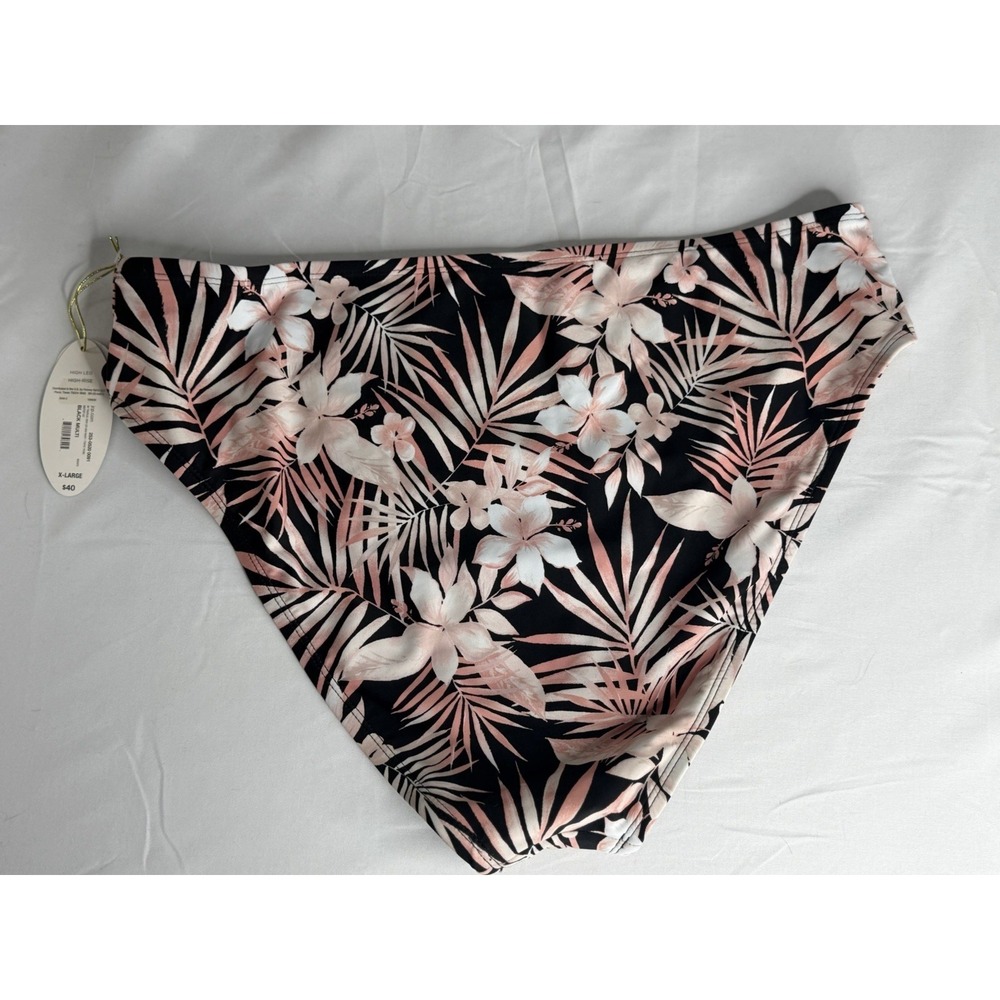 Mynah High Waisted Floral Bikini Swim Bottoms High Cut Cheeky Size XL XLarge NWT - Picture 2 of 7